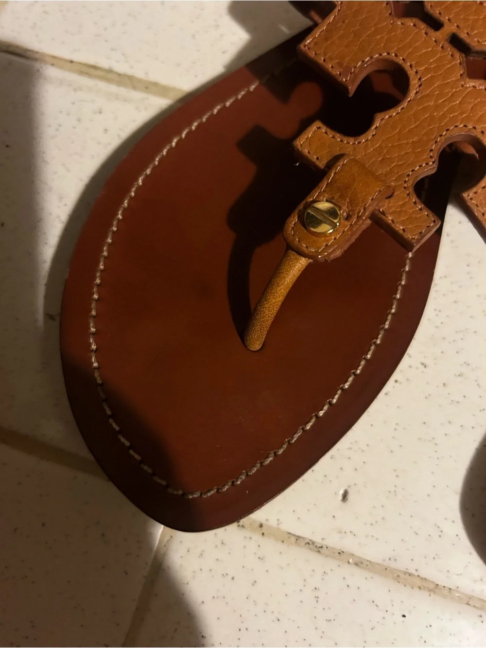 Tory Burch Brown Leather Phoebe Gladiator Sandals
